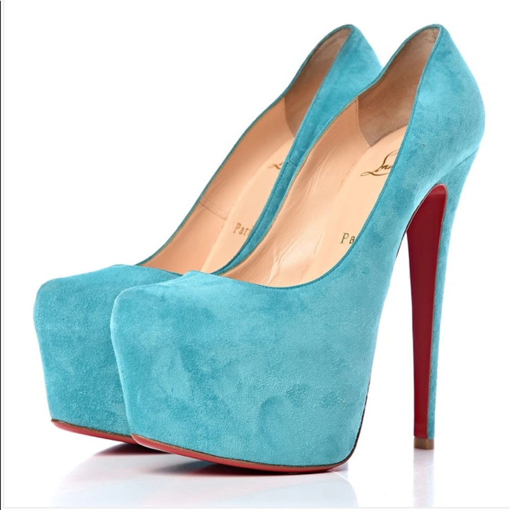 🚨SALE🚨 LOUBOUTIN Suede Daffodile 160 Pumps